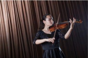Violinist on Stage